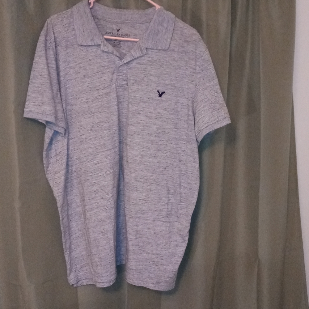 American Eagle Outfitters grey polo